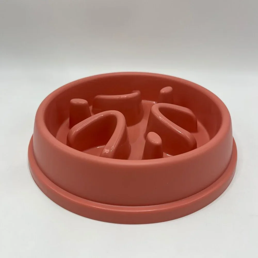 Pet Round Slow Feeder Bowl, Silicone Licking Mat, Anti-Slip & Anti-Tip